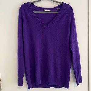 Equipment Cashmere Oversized V-neck Sweater Fall Cozy Size M